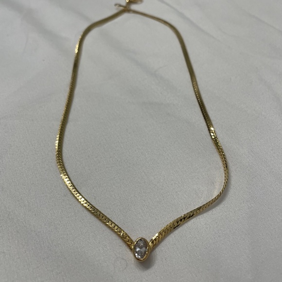 AUTHENTIC silver rhinestone necklace and braclet set- brand unknown- vintage - Picture 1 of 4